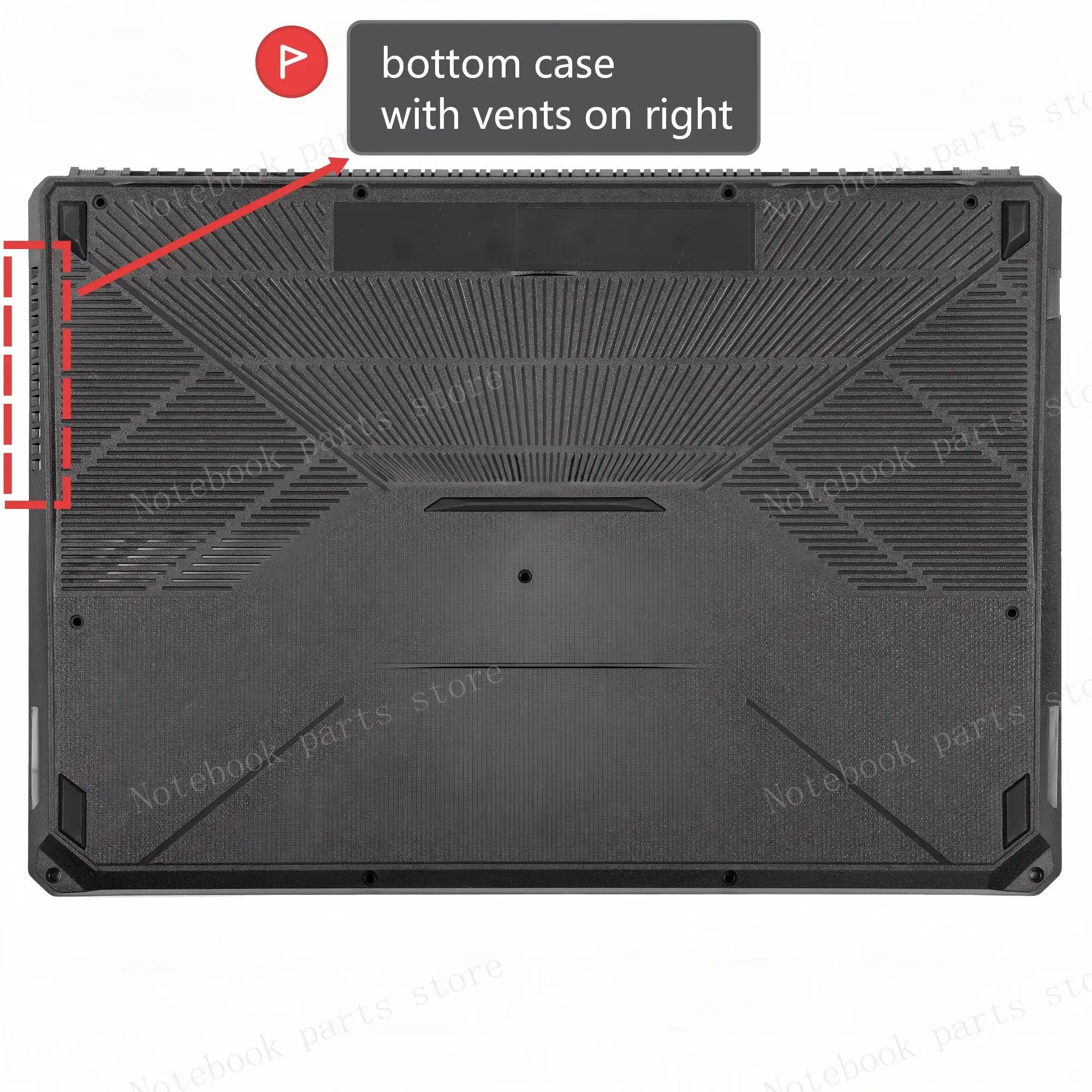 Durable 15.6 Protective Laptop Back Cover/Bezel/Hinges