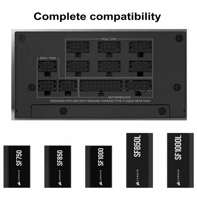 Corsair-GPU用電源ケーブル、sf750、sf850、sf1000、sfx、psu