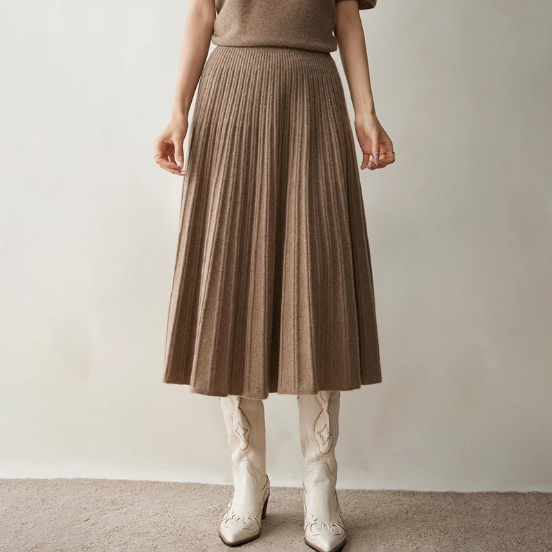 Cashmere Skirt Winter Style