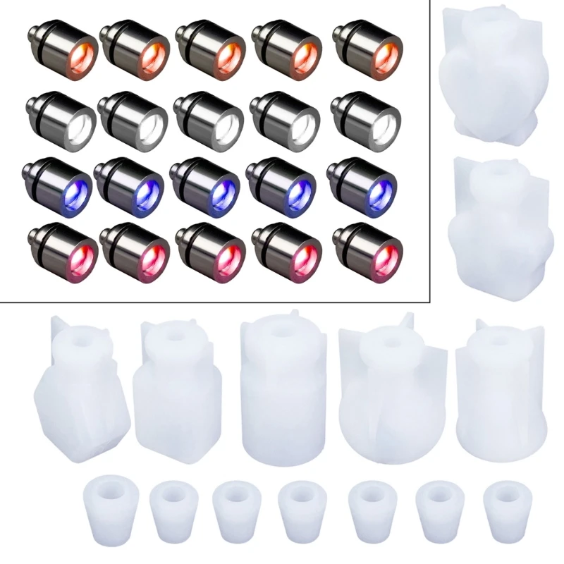 

7pcs Drift Bottle Silicome Mold Light Bulb Night Light Bottle Mould T8DE