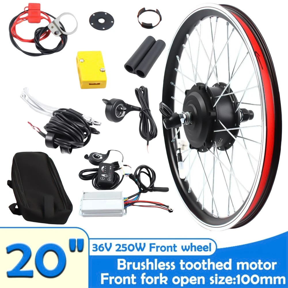 36V 250W Front / Rear Powerful Hub Electric Bike Conversion Kit Motor Kit E-Bike Wheel Hub with SW-810LED Display