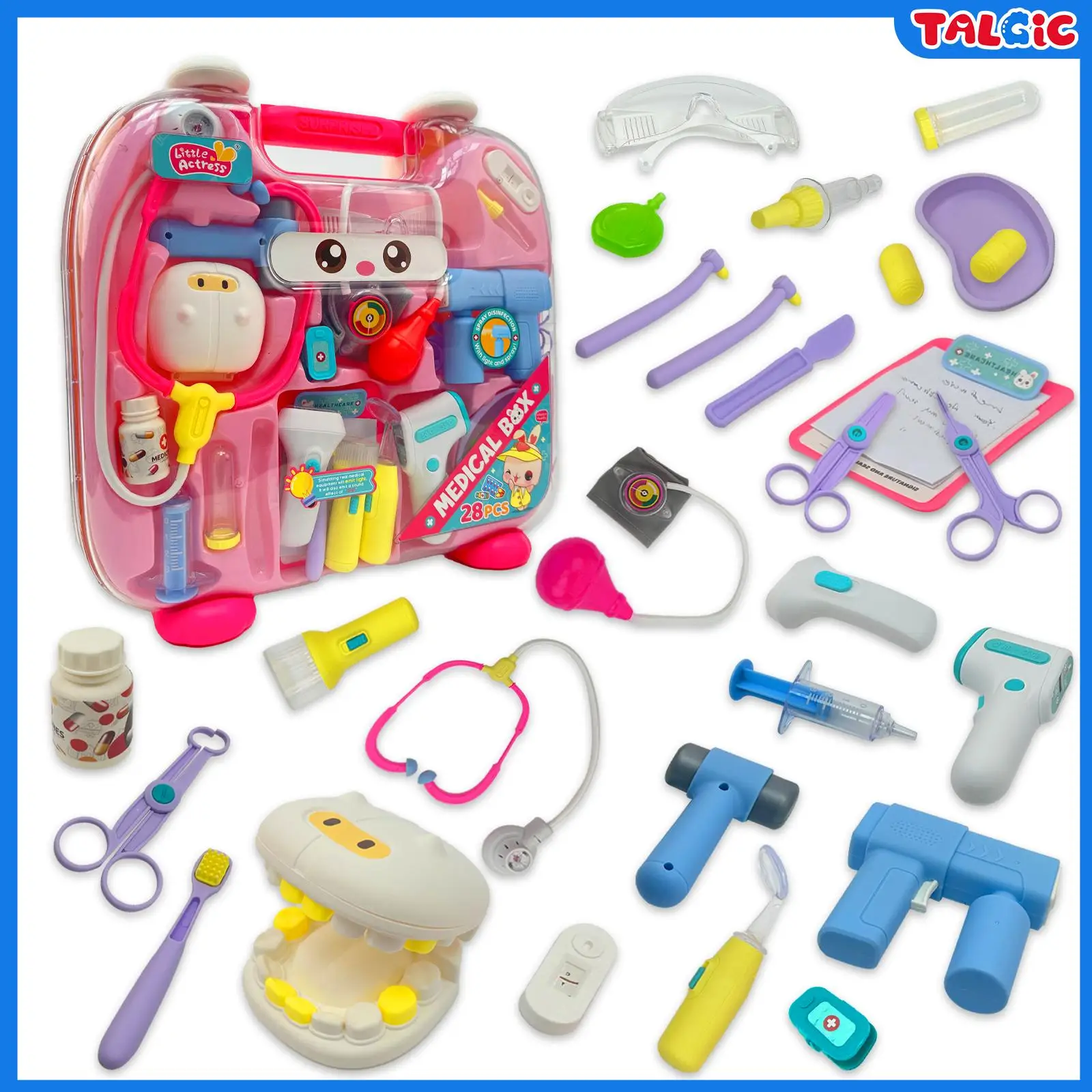 Kids Pretend Play Set medical toolkit, best gifts for kids 3-12, best family time toy, good for kids education