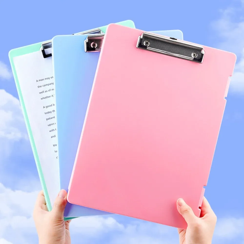A4 Paper File Document Storage Box Folder Clip Writing Board WordPad Office School Stationery Holder Organizer Case