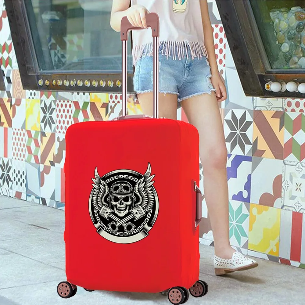 Luggage Case Fashion Scratch Resistant Travel Accessory Cover Apply To 18-28 Inch Suitcase Skull PrintTrolley Protective Covers