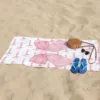 Personalized Big Bow Name Beach Towels For Kids Girls Trip Customize Pool Party Bath Towel With Name Graduation Birthday Gift 4