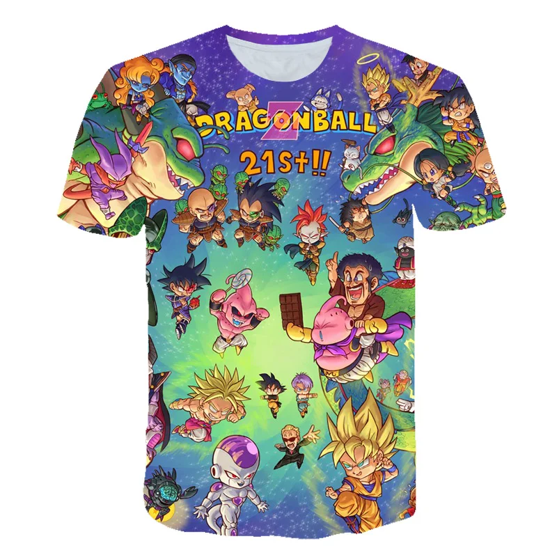 Children Dragon-Ball Z T-Shirt Children Boys Girls Kids Goku Print 3D TShirts Child Baby Tops Clothing Harajuku TShirt Clothes t-shirt for kid girl