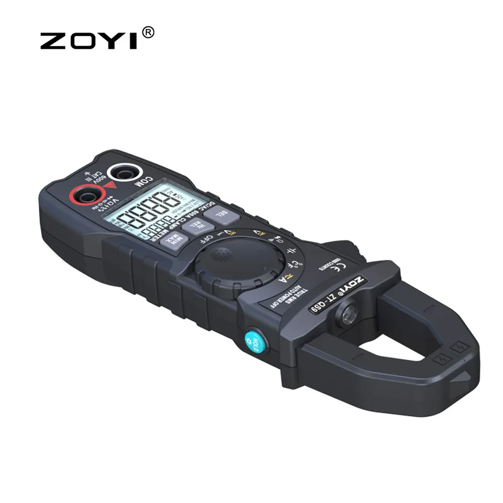 ZOYI AC/DC Clamp on Meter ZT-QS9 Automatic Range Measurable Voltage Resistance On/Off Temperature Intelligent Burning Prevention