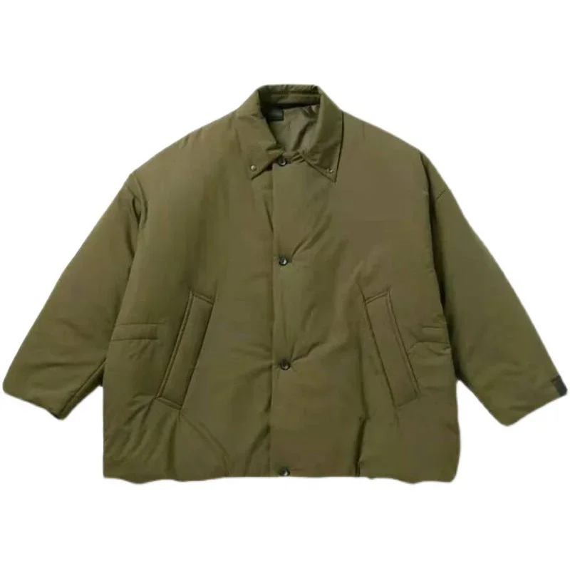 

N.HOOLYWOOD Shirley Cotton Japanese Style Loose Thickened Coat Winter Men New Arrival Thick Military Green Parka Jacket Trend
