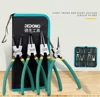 7'' Long Nose Plier Staight Snap Ring Remover Set With Storage Bag 2024 4Pcs Circlip Pliers Bent Plier Inner Outer Retaining 1