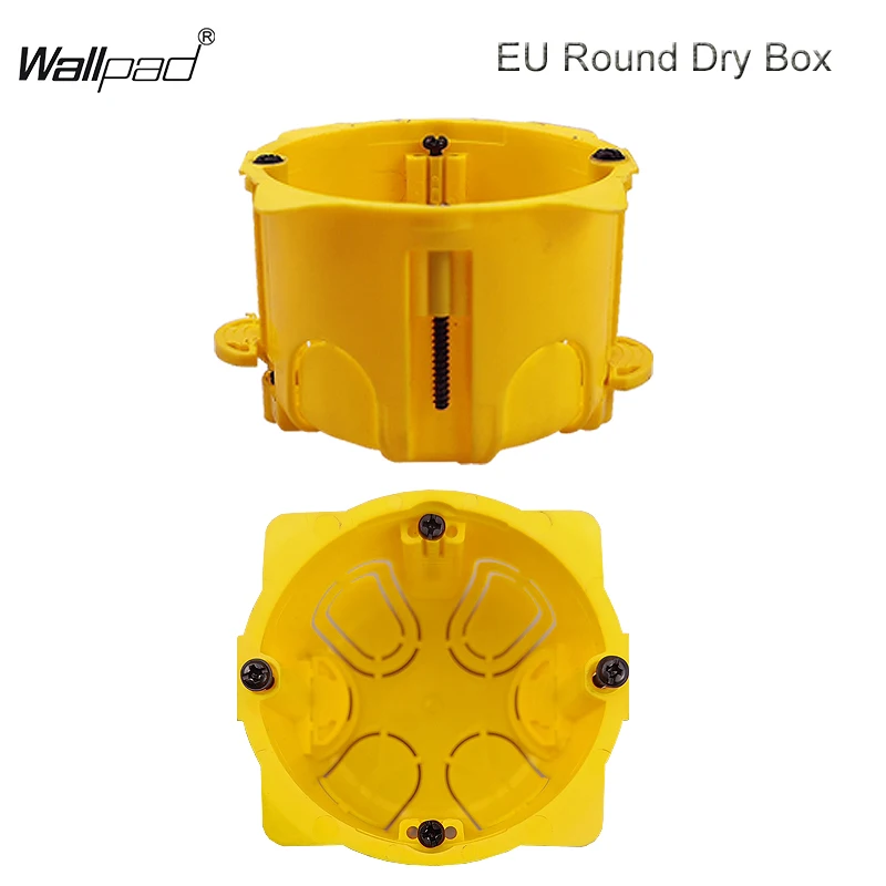 EU 86 DryWall Box For Gypsum Board Drywall Plasterboad and Concrete Wall EU Switch Socket Cassette Electric Box Case