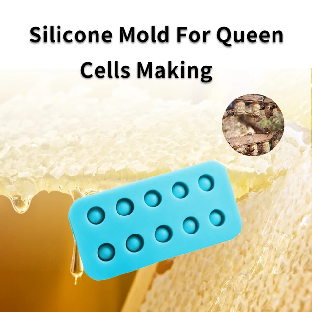 Queen Cella Csészék Szilikon Cellák Penészkeverék -Tenyésztő Szerszám Méhészet Méhviasz Készítése