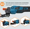 Newone Cordless 20V Quickrelease Oscillating Tool Multifunction tool Anti-Vibration Compatible for MAKITA 18V Renovator Trimmer 5