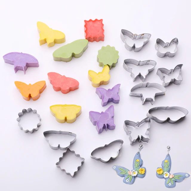 Polymer Clay Cutters For Jewelry Butterfly Flower Leaf Shape Earring Clay  Cutter for Polymer Clay Jewelry DIY Art Hobby Tool - AliExpress