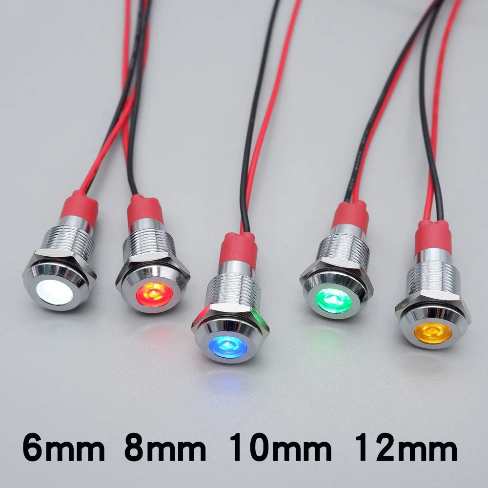 ไฟแสดงสถานะ LED โลหะ หลากขนาด หลายสี