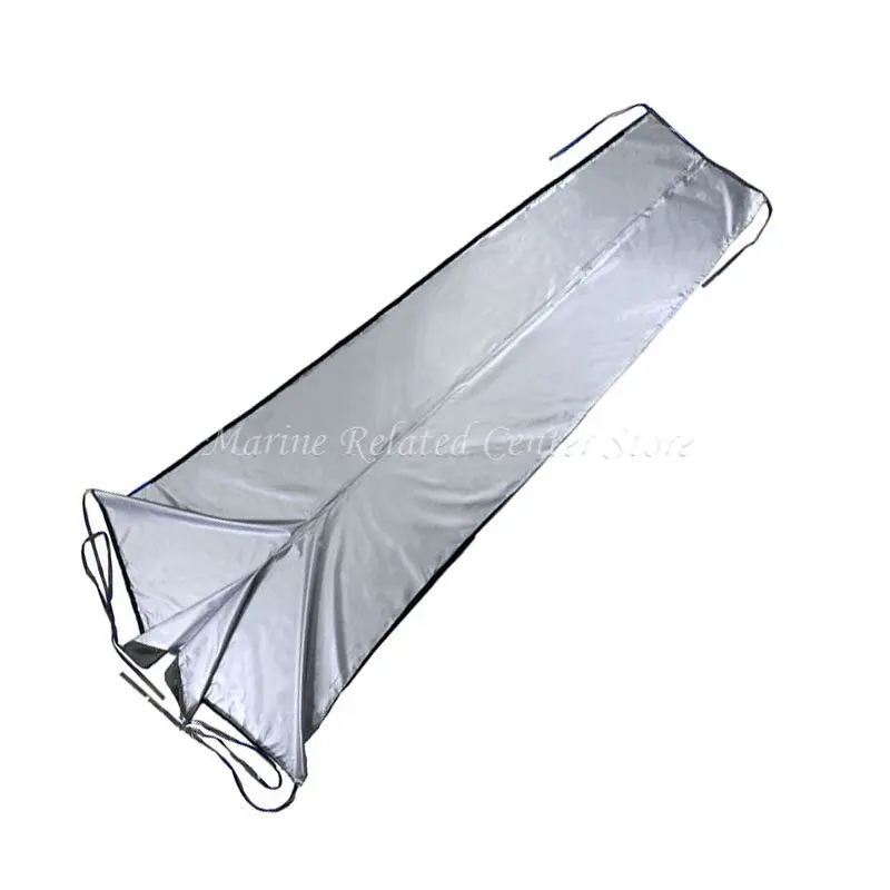 420D Waterproof Mainsail Boom Boat Cover Sail Cover Anti UV Sunshade Boom 8-9Ft 9-10Ft 10-11Ft 11-12Ft 12-13Ft Black