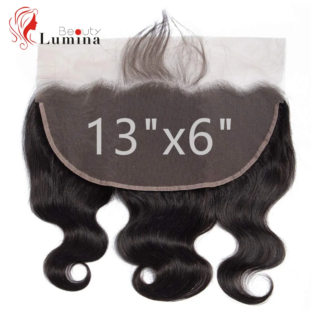 Human Hair Frontal 13x6 Body Wave Lace Frontal 13x4 Frontal Only Remy Pre Plucked
