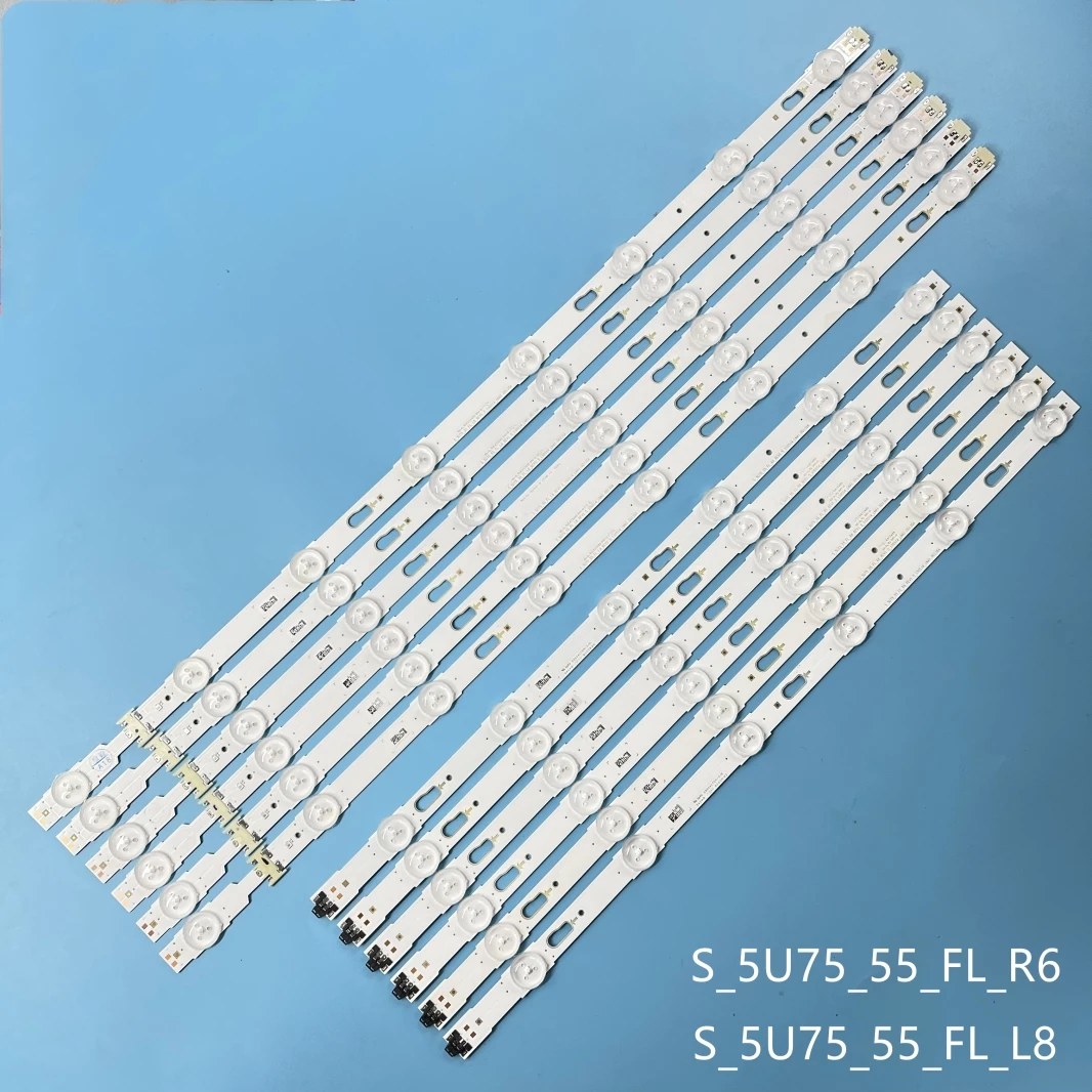 Светодиодный полоски для S_5U75_55_FL_L8/R6 ua55ju6000k UE55JU6000W UE55JU6445 UE55JU7500 UE55KU6179 UE55JU6400K UE55MU6205 UE55JU6470U