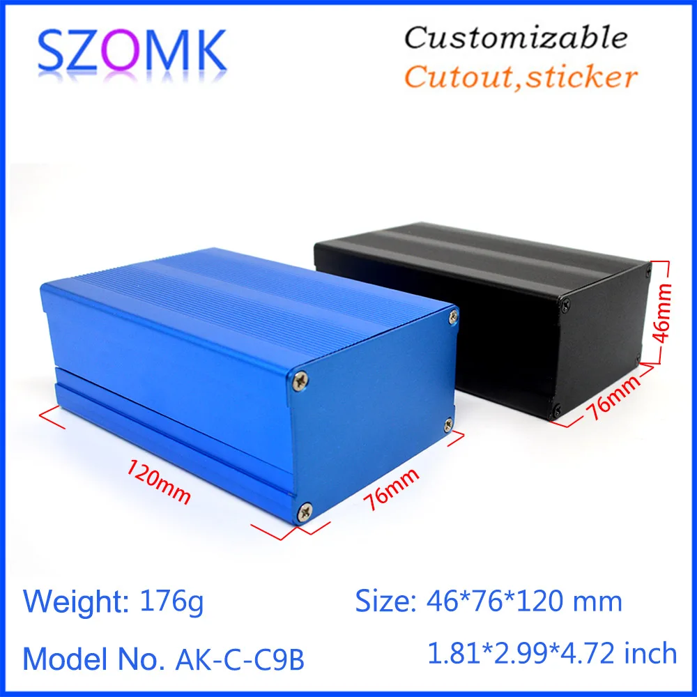 

10 шт., алюминиевый усилитель szomk, 46*76*120 мм