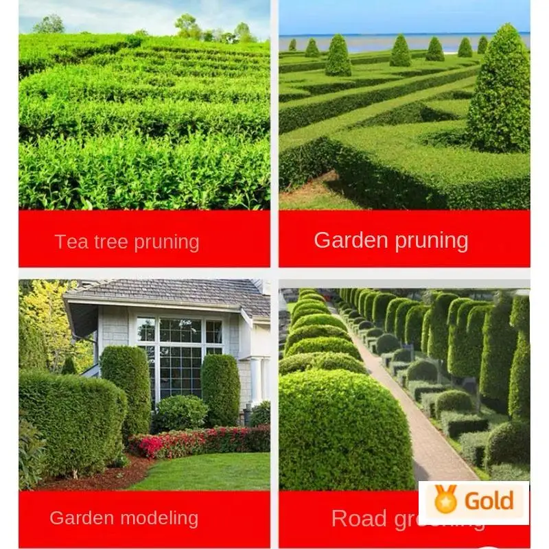Two-Stroke Gasoline Double-Blade Light Hedge Trimmer Tea Tree Trimmer Backpack Garden Thick Branch Electric Tools 68CC