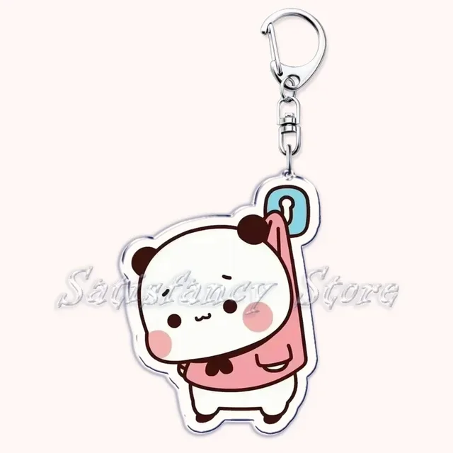 Panda Schlüsselanhänger Aus Metall - Süßer Pandabär Anhänger Für Taschen