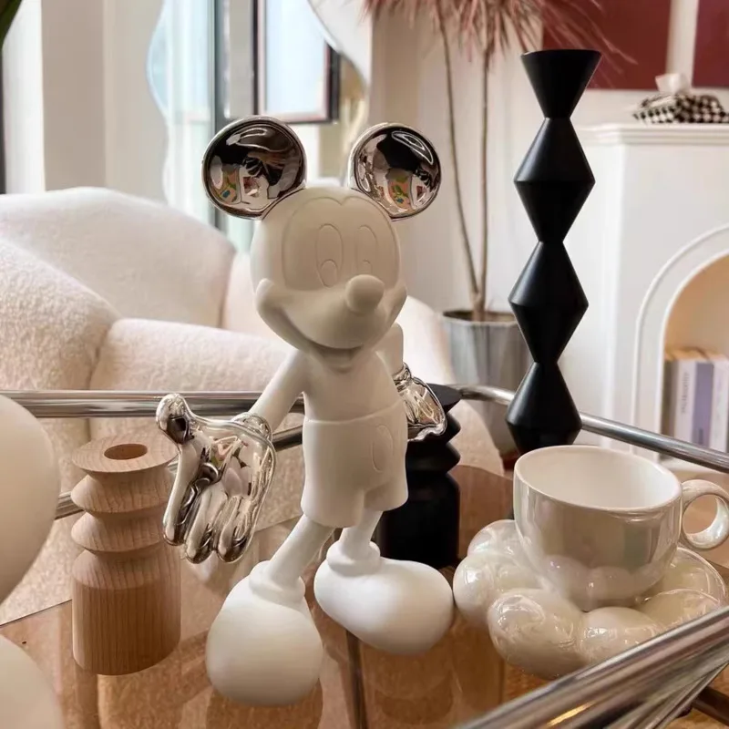 Статуя мультяшного аниме Мауса с покрытием из смолы, фотофигурка Микки, модные брендовые украшения, подарок, домашний декор