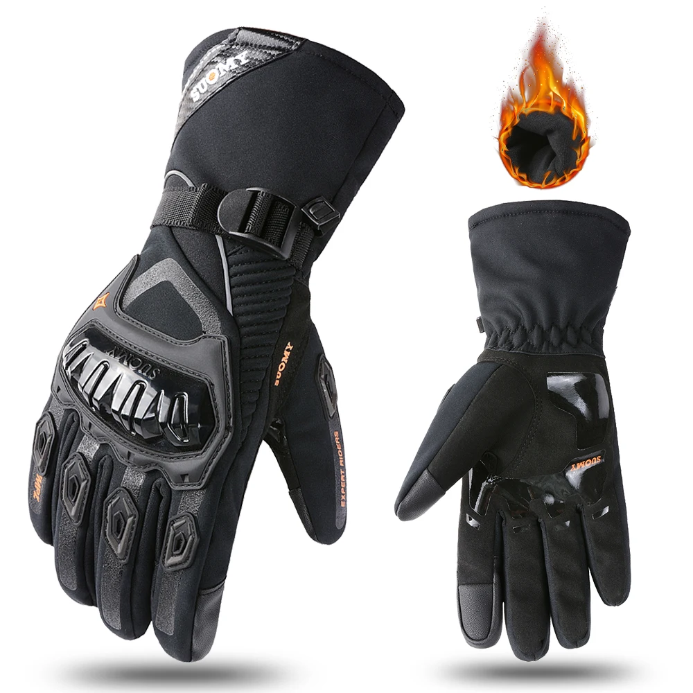 Motorcycle Gloves Winter Warm Windproof Waterproof Touch Screen Moto Motocross
