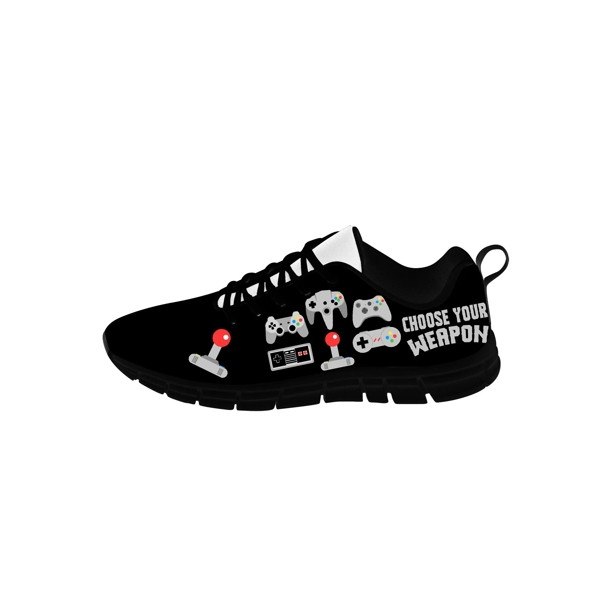 Choose Your Weapon Sneakers Mens Womens Teenager Casual Cloth Shoes Game Controller Canvas Shoes 3D Print Lightweight shoe