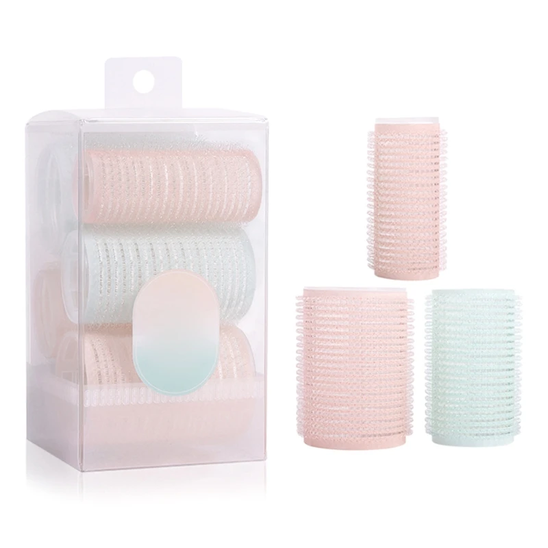 6Pcs/Set Hair Rollers Curlers Bangs Self-Adhesive Hair Volume Hair Curling Tool Dropship
