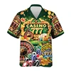Gambling Las Vegas 3d Print Beach Shirts For Men Hawaiian Holiday Short Sleeve New Design Summer Lapel Funny Women Blouse Tops 4