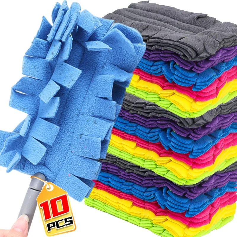 110PCSFloorDustCleaningClothReplacementHeadsDusterClothFiber