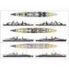 RC Ship Model Kit 1/200 Linxian Class Chongqing Light Cruiser Remote Control Ship Model with Brush Motor SLA Printing 5