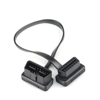 30/60/100CM Flat+Thin As Noodle 16 Pin Socket OBD OBDII 16Pin Male To Female Car Scanner OBD2 Extension Cable Connector - Image 5
