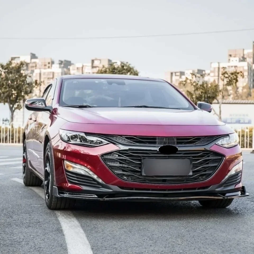 For Chevrolet Malibu XL 2016-2021 Front Bumper Lip Spoiler Lower Blade Splitter Combat Front Shovel Body Exterior Refit Kit