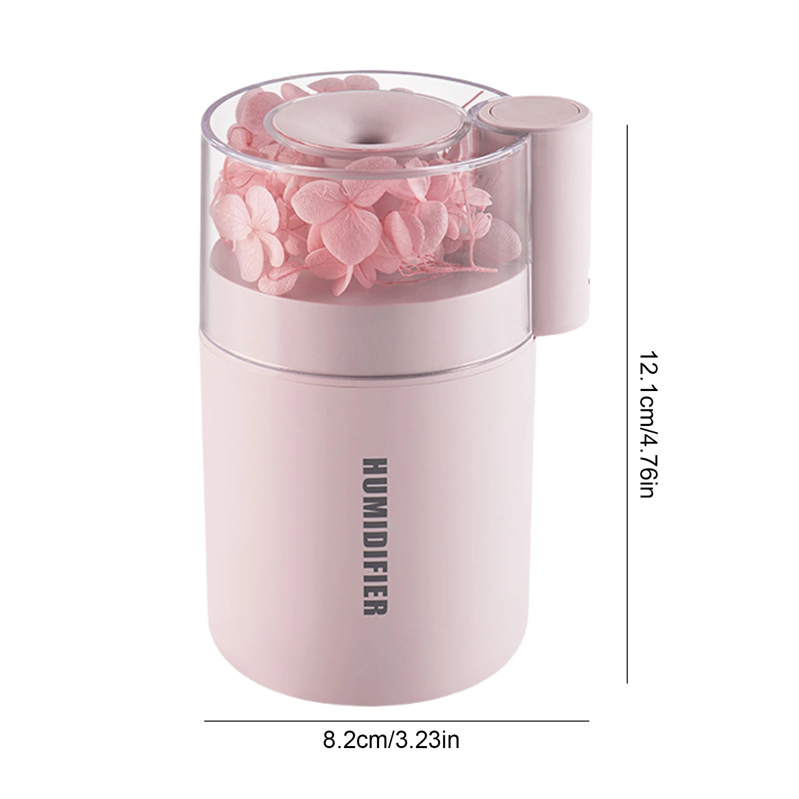 7가지 색상의 야간 조명이 있는 미니 가습기, 휴대용 소형 가습기, 가정, 침실, 사무실, 요가용 데스크탑 가습기