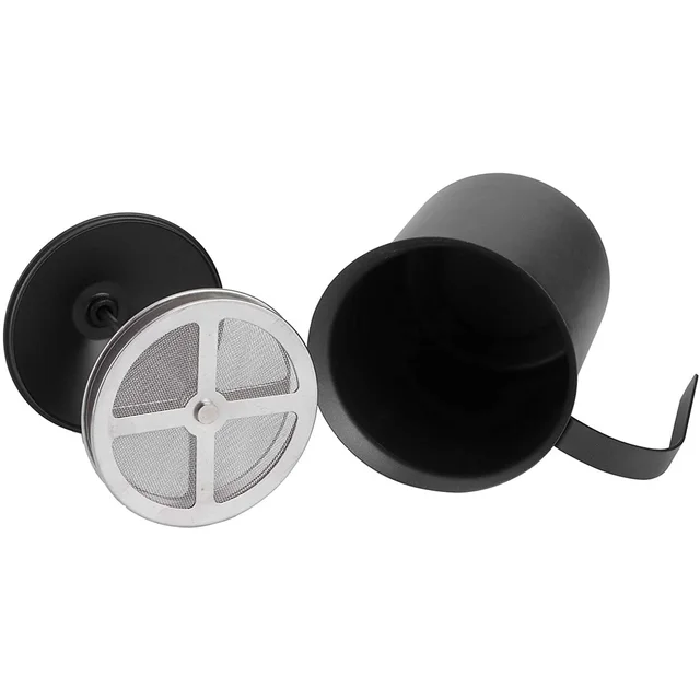 Kézi Tej Frother Nem Tapadós Rozsdamentes Acél Szivattyú Krém Dupla Háló Kávé Habos Kancsó Fekete 400/800 Ml - Image 2