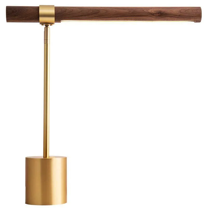 

Cabinet headlamp Desk dormitory lamp retro light luxury wood grain study bedroom hotel folding table lamp