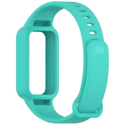 Enhanced Protective Strap Case for Smart Fitness Bands - Universal Watchband Cover and Accessories (Water duck green)
