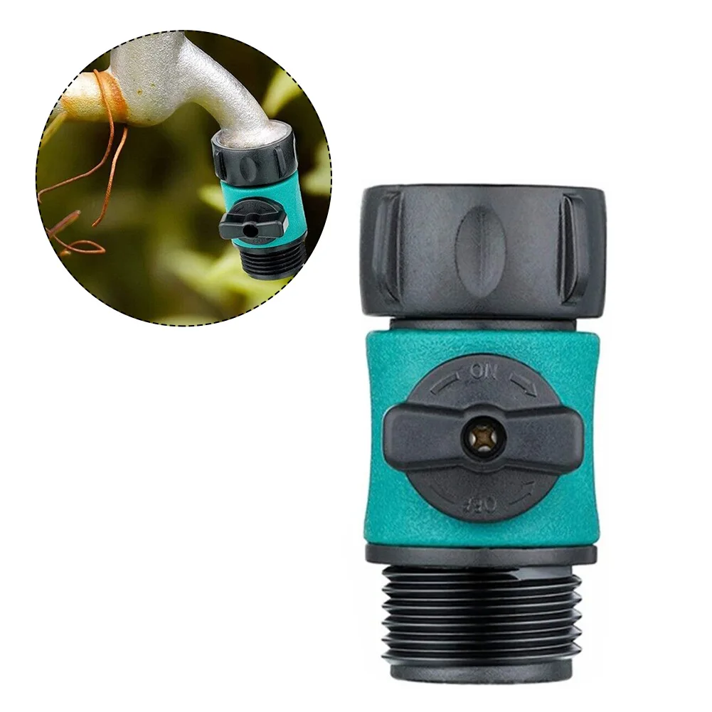 

Turn Off Valve Hose Connector Lawn Sprinkler 3/4 Inch 4pcs ABS Plastic Accessory Water Hose Shutoff Valve Durable