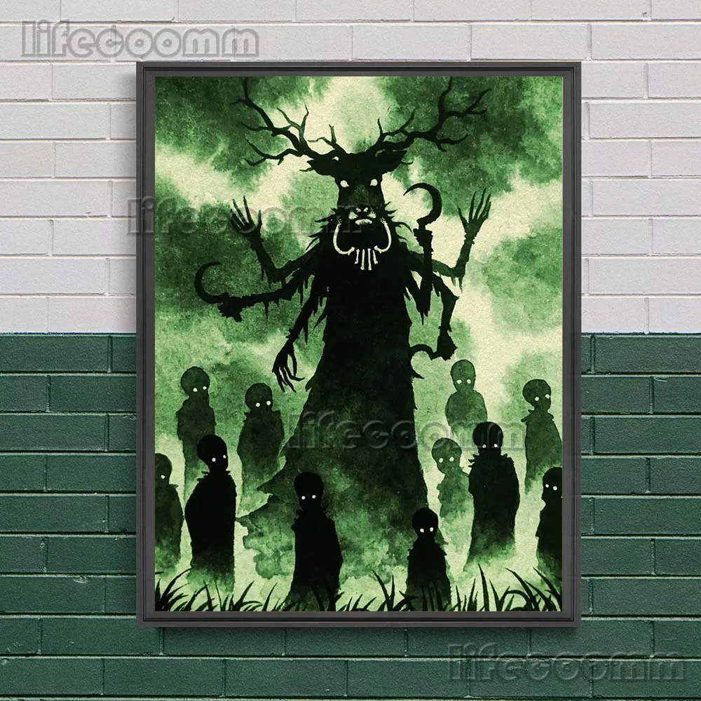 Mystical Creature Vintage Wall Art Canvas Poster
