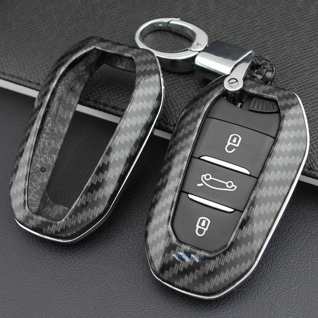 Smart Car Key Fob Case Cover Chain For Peugeot 308 508 2008 3008 5008  Citroen C3 C5 Aircross C4 Picasso DS 3 7 Crossback 5 9