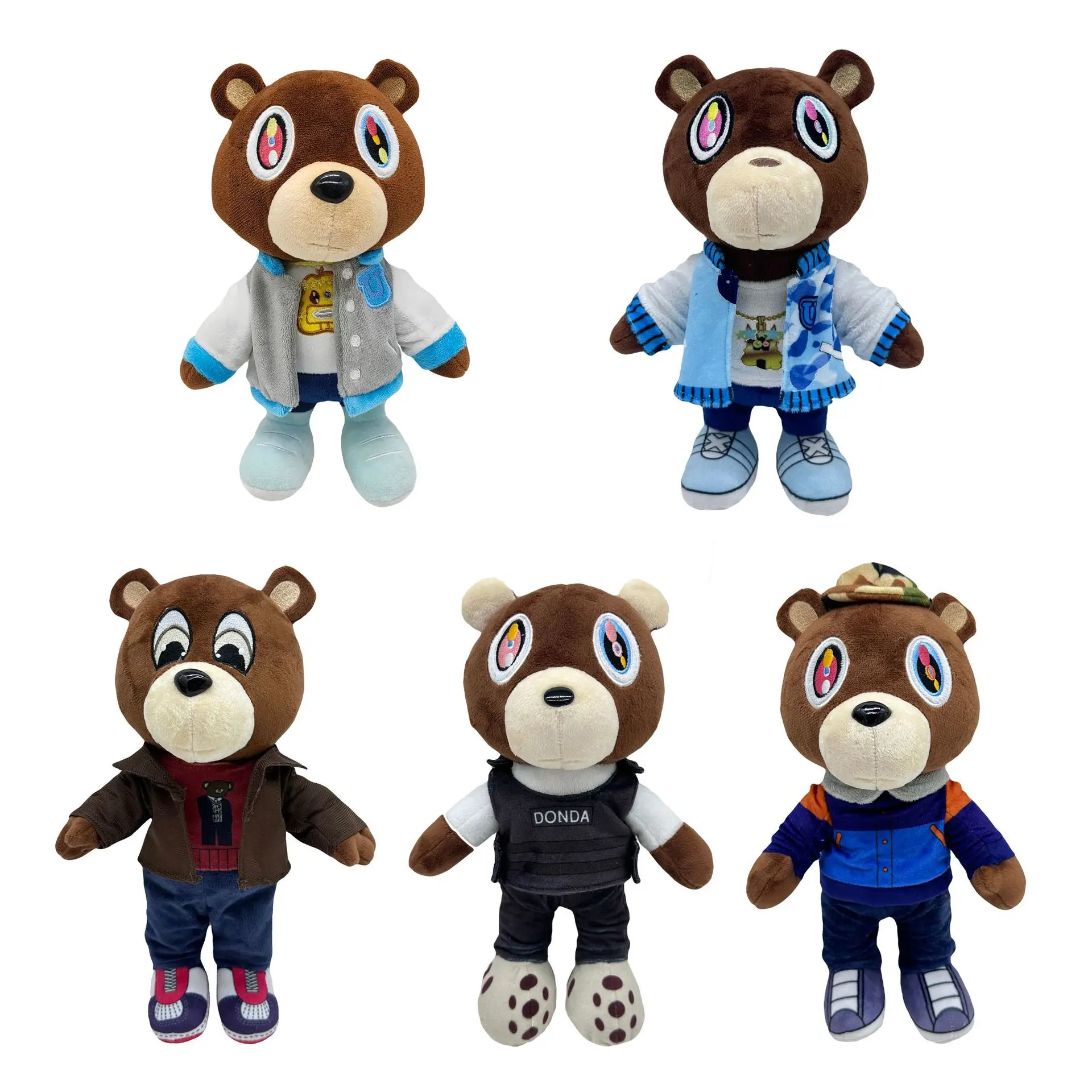 

Новинка Kanye плюшевый мишка плюшевые игрушки милые мягкие анимационные домашние украшения для комнаты куклы для детей подарок на день рождения и Рождество