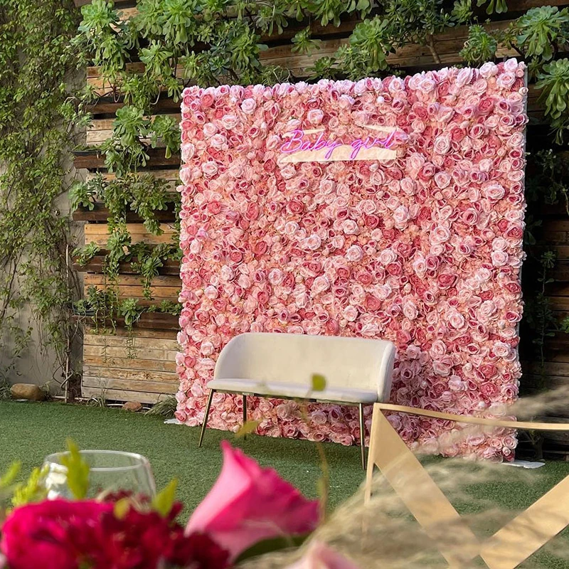 Artificial Flowers Wall Panel Flower Backdrop Artificial Flowers Wall