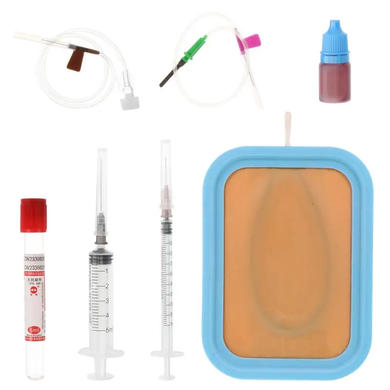 Тренажер для инъекций Venipuncture IV силиконовая тренировочная модель швов из
