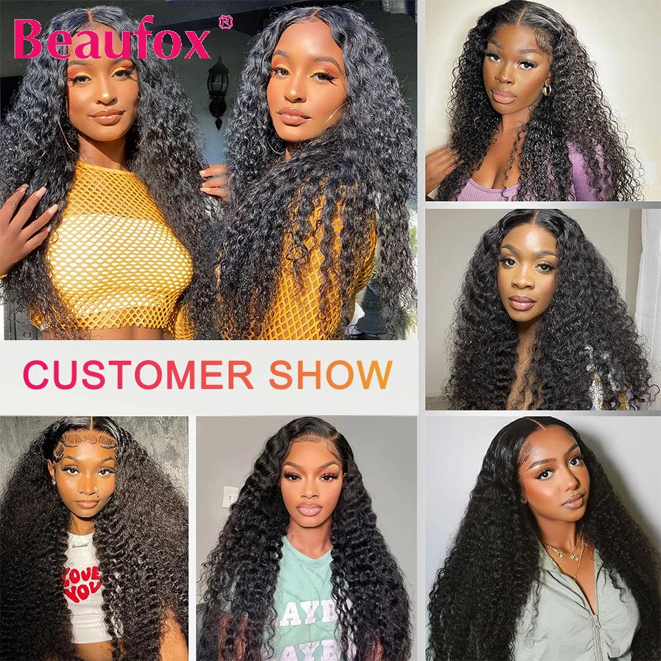 Beaufox Malaysian Water Wave Bundles Curly Hair 1/3/4 Bundle Human Hair Remy Ocean Water Wave Human Hair Bundles Extensions 30" 6