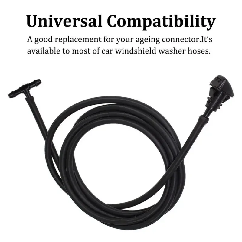 Splitter Connector Hose T/Y/I Type Tube Universal Washer Water Black Pipe Plastic Windscreen Windshield Adapter