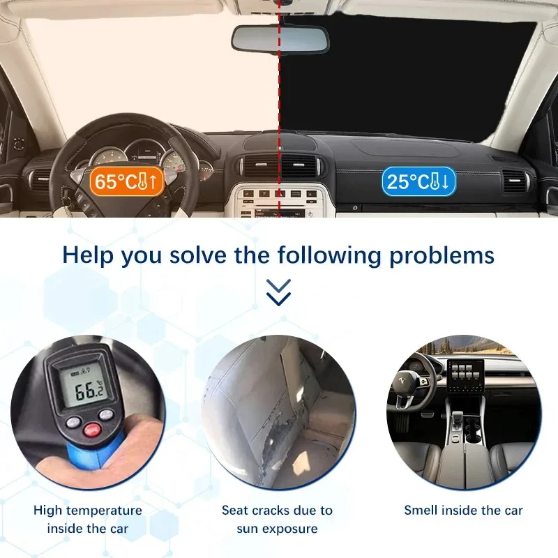 Car Window Sunshade Cover Sun Shade Windshield Visor Protector Windscreen Auto UV Protection For Volkswagen Tiguan 5N 2007-2015 windshield sunshade car sunshade windshield sun shade