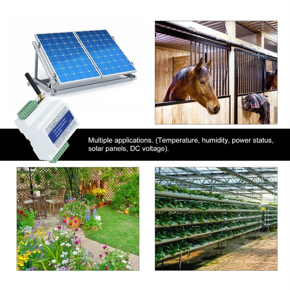 GSM 4G 원격 모니터링 릴레이 스위치 액세스 컨트롤러 T201 GSM 온도 알람 200개 승인된 전화번호