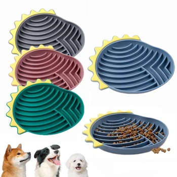 Pet supplies Slow Food Bowl Anti-Knockover Anti-Slip Dog Bathing Distraction Silicone Dog Sucker Food Training Feeder Supplies