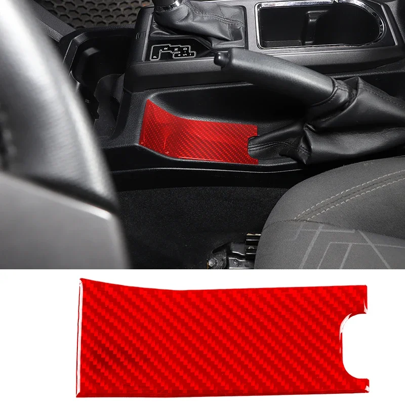 

For Toyota Tacoma 2015-2022 Soft Real Carbon Fiber Car Handbrake Groove Cover Trim Sticker Car Accessories Interior