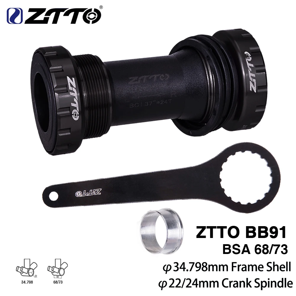 ZTTO-自転車ボトムブラケット,密閉型ベアリングbsa,bb68,73mm
